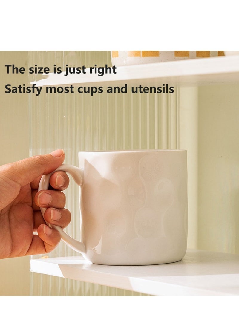 Arabest 4 Layer Storage Racks，Countertop Dish Rack Cups and Water Cup Storage Holder,Multi-Layer Shelf Rack Countertop Makeup Organizer Perfume Organizer Storage Shelves Tea Sets, Glass Cups, Coffee Cups, Mugs Sorting (34 * 48 * 15) - Image 5